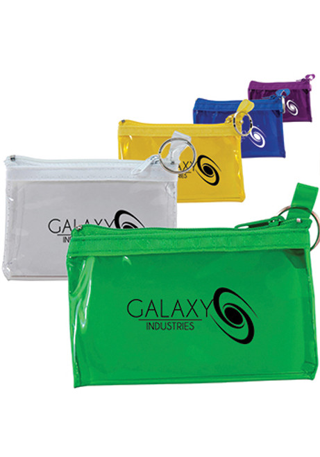 ID and Coin Pouches with Key Rings