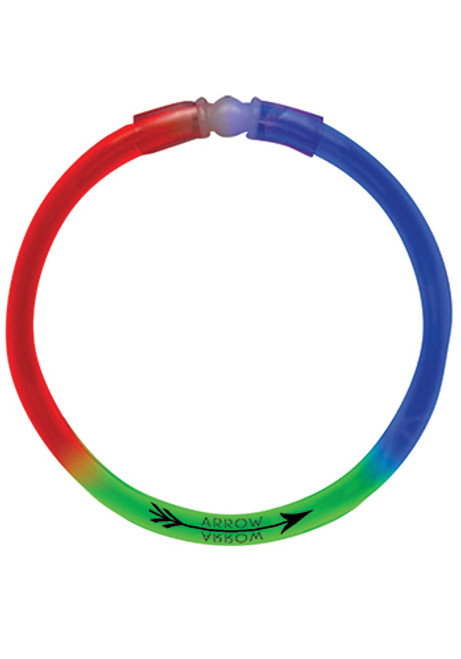 8 in. Red Green Blue Triple Color Superior Light Up Glow Bracelets 8 in. Red Green Blue Triple Color Superior Light Up Glow Bracelets