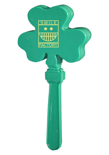 Green Shamrock Hand Clappers
