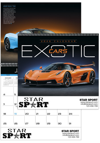 Exotic Cars Calendars