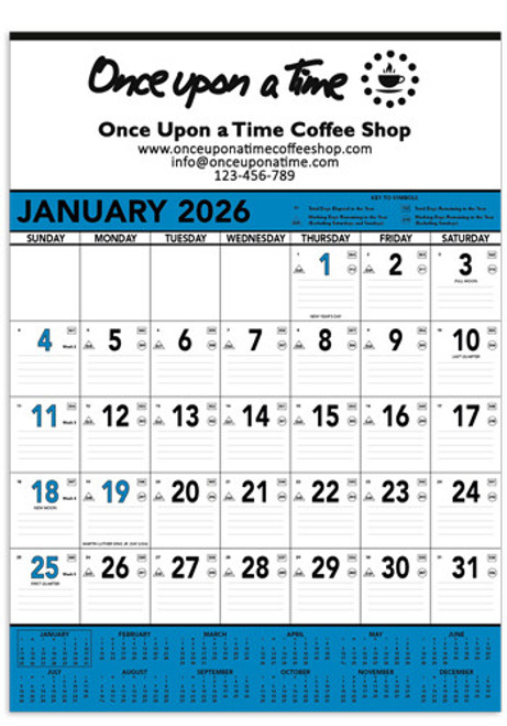 Triumph Blue & Black Contractors Calendars