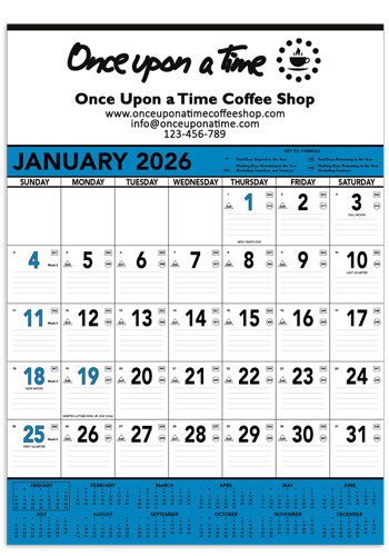 Triumph Blue & Black Contractors Calendars