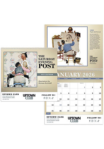 Triumph The Saturday Evening Post Deluxe Pockets Calendars