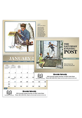 Triumph The Saturday Evening Post Deluxe Pockets Calendars