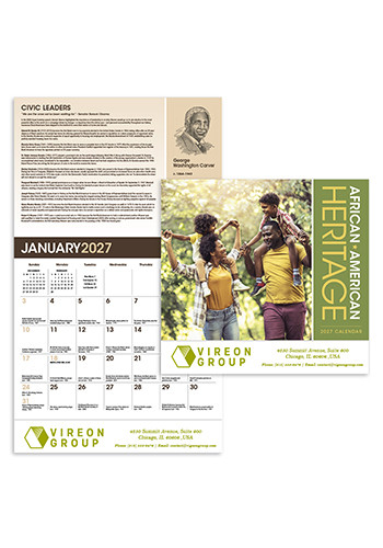 Family African-American Heritage Calendars