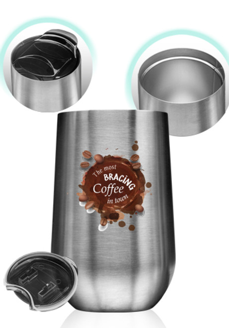 Stainless Steel Mugs with Side Lock Lid