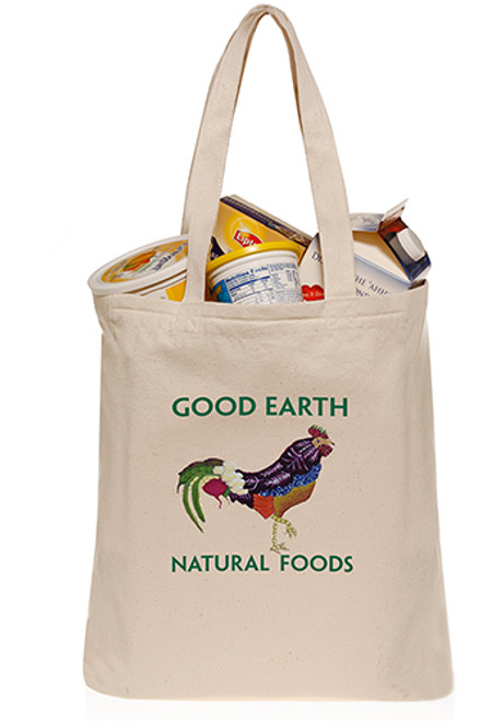 Organic Cotton Grocery Bags Printed with Logo Design