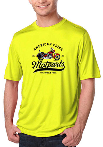 Blue Generation Adult Moisture Wicking Crew Neck Tees