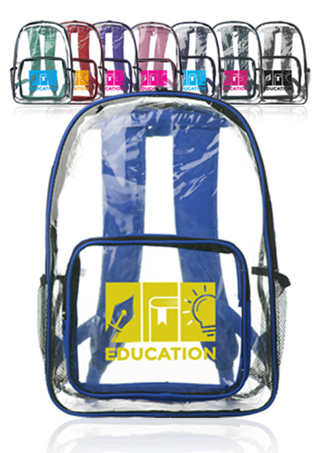 Pocket Clear Plastic Backpacks