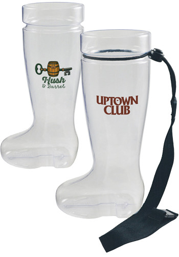 1 Liter Plastic German Boot Beer Mugs