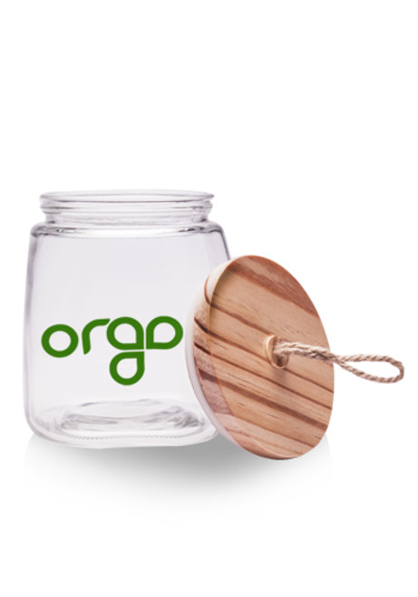 64 oz. Glass Candy Jars with Suction Wooden Lid
