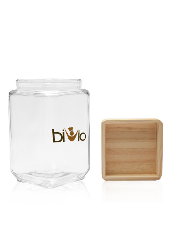 54 oz. Glass Candy Jars with Wooden Lid