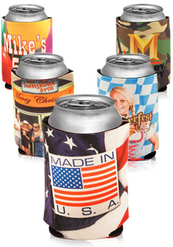 Color Collapsible Neoprene Can Coolers