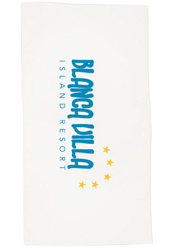 Terry Velour Beach Towels with Hem