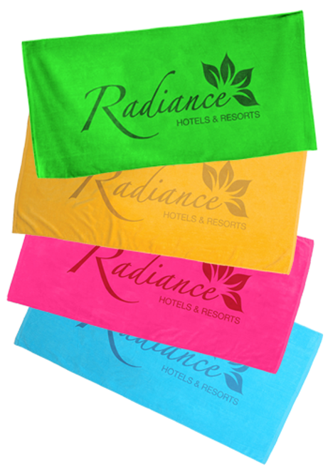 Terry Velour Hemmed Towels