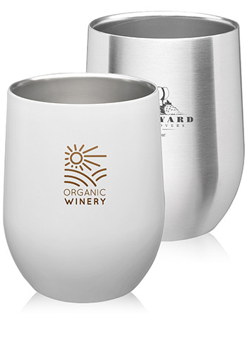 11 oz. Stainless Steel Stemless Wine Glasses