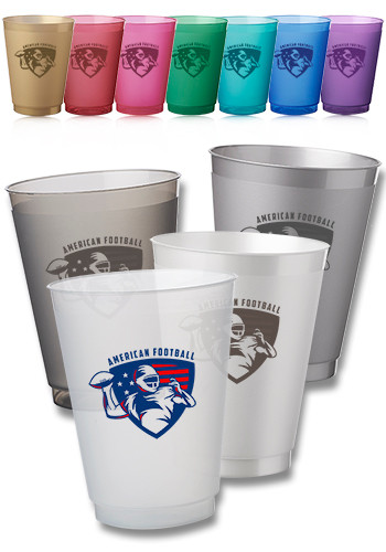 16 oz. Flex Frosted Plastic Stadium Cups