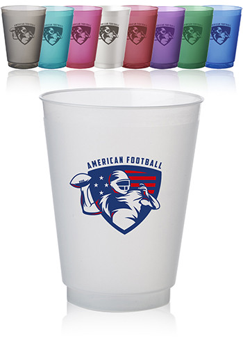 16 oz. Flex Frosted Plastic Stadium Cups