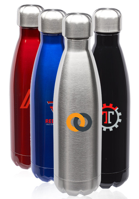 17oz Stainless Steel Levian Cola Shaped Flasks