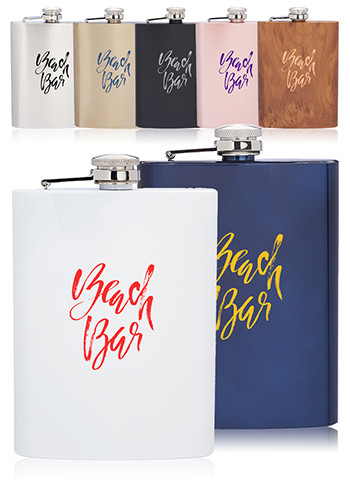 Verano 8 oz. Stainless Steel Hip Flasks