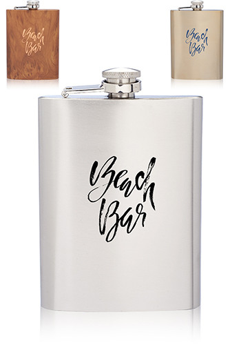 Verano 8 oz. Stainless Steel Hip Flasks