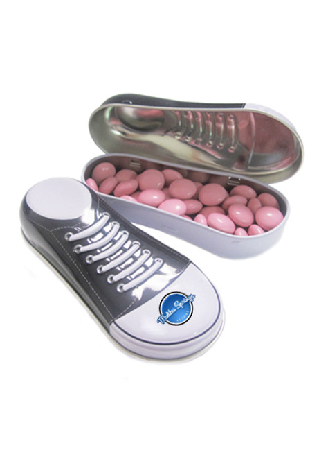 Chocolate Buttons in a Sneaker Tin