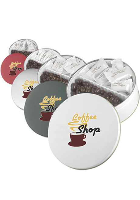 Warm Wishes Tins with English Butter Toffee & Dark Chocolate Almonds