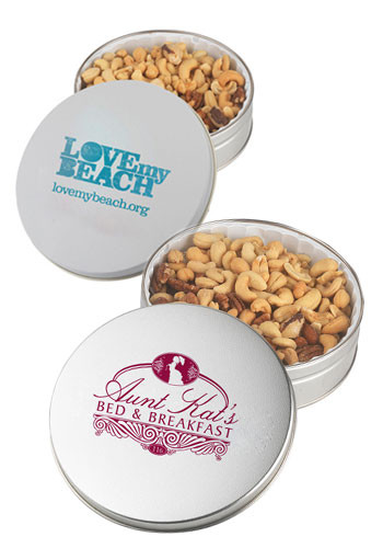 Glad Tidings Tins with Jumbo Cashews & Deluxe Mixed Nuts