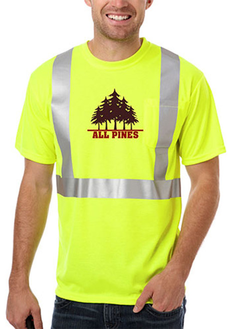 Blue Generation Adult Hi-Visibility Tees w/ Reflective Stripe Blue Generation Adult Hi-Visibility Tees w/ Reflective Stripe