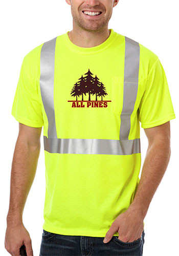 Blue Generation Adult Hi-Visibility Tees w/ Reflective Stripe