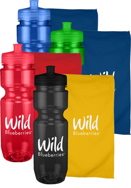 22 oz. Workout Bottle and Towel Sport Sets