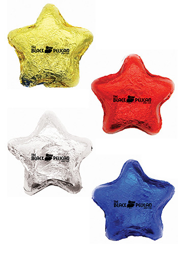 Foiled Chocolate Stars