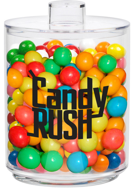 Acrylic Cylinder Gift Jars with Gumballs