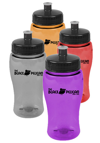 18 oz. Poly-Pure Jr. Transparent Bottles