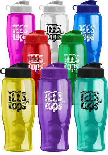 27 oz. Transparent Bottles with Flip Lid