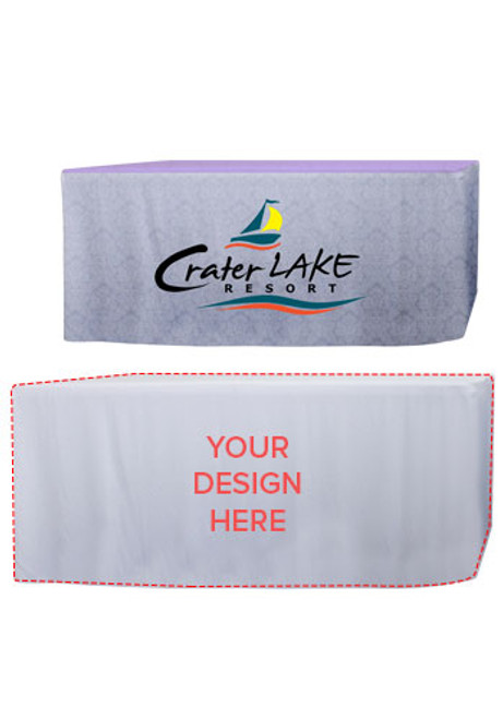 6 ft. Dye-Sublimated Fitted Table Throws