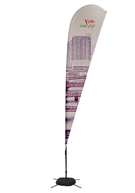 11.5 ft. Single-Sided Streamline Tear Drop Sail Sign Flag Kit with Base 11.5 ft. Single-Sided Streamline Tear Drop Sail Sign Flag Kit with Base