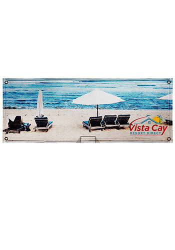 8W x 3H ft. Mesh Vinyl Single-Sided Banners