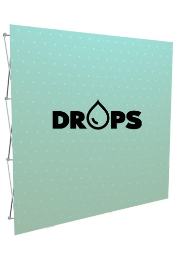 8 ft. Splash Straight Floor Banners with Face Graphic Kits