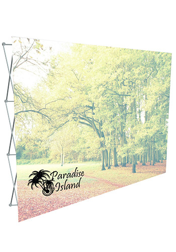 10 ft. Splash Straight Floor Banners with Face Graphic Kits