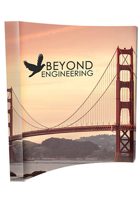 8 ft. Splash Curve Floor Banners with Wrap Graphic Kits