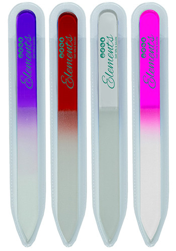 Tempered Glass Nail Files in Clear Sleeve