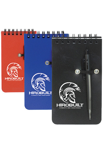 Pocket Sized Spiral Jotter Notepads with Pens
