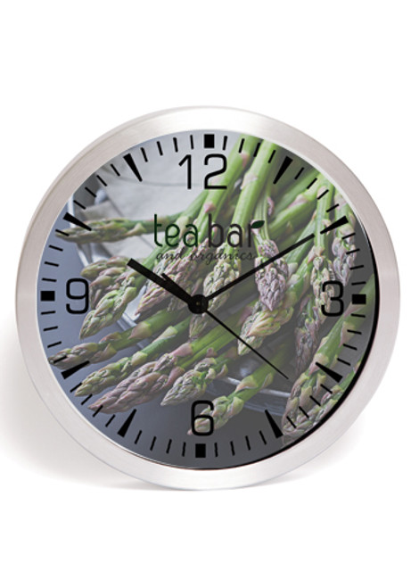 10 inch Brushed Metal Wall Clocks with Glass Lens 10 inch Brushed Metal Wall Clocks with Glass Lens