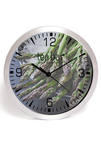 10 inch Brushed Metal Wall Clocks with Glass Lens