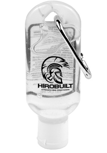 1 oz. Gel Hand Sanitizers in Flip Top Bottle with Carabiner