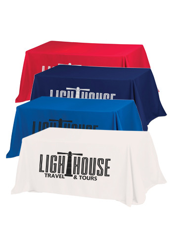 6 ft. 340D Polyester 3-Sided Economy Table Cloth & Covers