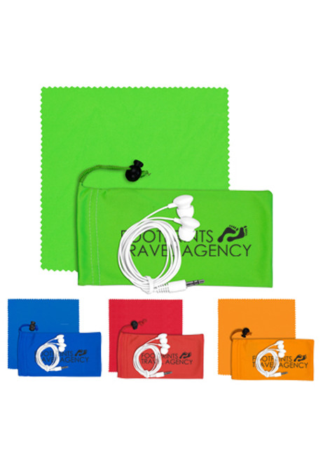 Earbud Kits in Cinch Pouch