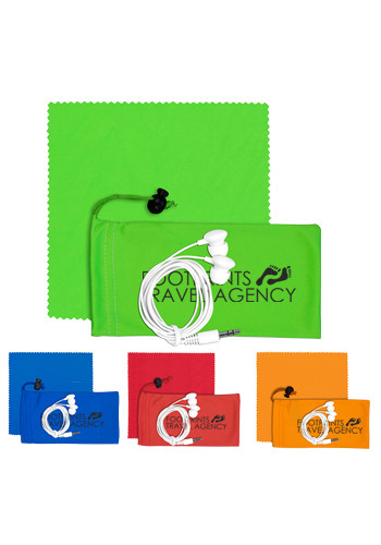 Earbud Kits in Cinch Pouch