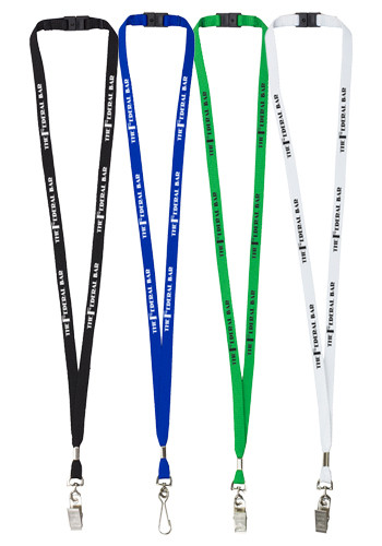 3/8 Silkscreen Lanyards with Breakaway Release